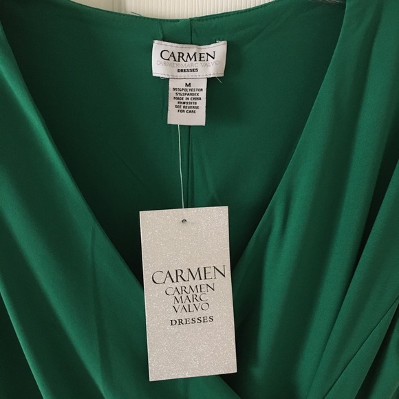 Carmen Marc Valvo green dress - NWT - Picture 5 of 8